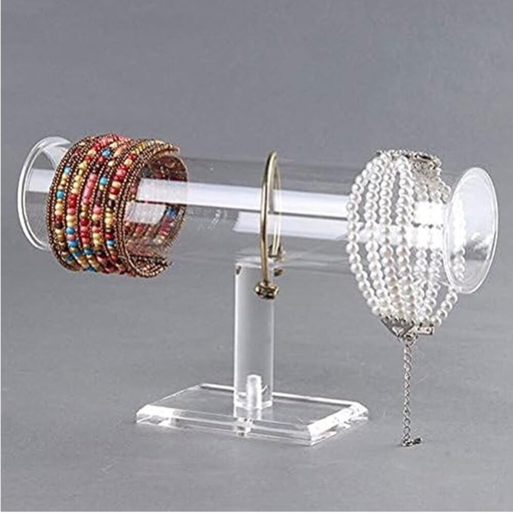 Acrylic Removable Bracelet Display Holder Stand 1 Tier Jewelry Rack *NWT*